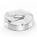 White Electric Rotating Fly Trap - 360 Degree Efficient Insect Catcher for Indoor Use
