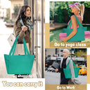 Khaki Yoga Mat Tote Bag - Multi-Purpose Gym Bag with Yoga Mat Holder
