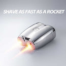 Orange Portable Twin-Head Electric Shaver - Compact Rechargeable Razor for Men