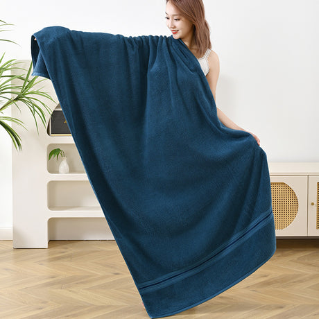 Grey Luxury Cotton Towel Set(Towel + Bath Towel) - Quick Dry, Extra Thick & Absorbent, Perfect for Bath & Beach