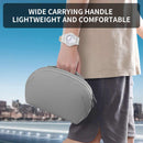 Grey Large Capacity Multi-functional PU Digital Storage Organizer Bag, Waterproof & Portable, for Cables, Chargers, and Accessories