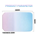 Gradual Pink Ergonomic PU Anti-Slip Mouse Pad with Wrist Support - Rectangular Gradient Desk Mat for Gaming and Office Use