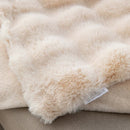 Dark Brown 70*100cm Plush Toscana Rabbit Hair Throw Blanket - Soft Flannel Fleece for All Seasons, Perfect for Couch & Bed