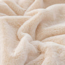 Dark Brown 100*160cm Plush Toscana Rabbit Hair Throw Blanket - Soft Flannel Fleece for All Seasons, Perfect for Couch & Bed