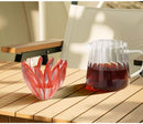 V60 Pour Over Coffee Dripper - Heat Resistant Brew Filter Cone - Orange(White Base)