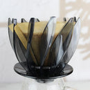 V60 Pour Over Coffee Dripper - Heat Resistant Brew Filter Cone - Green(White Base)