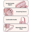 Beige Stylish Water Bottle Carrier Bag with Phone Pocket, Key Clip & Adjustable Strap - Crossbody Sling Holder