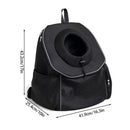 Black Breathable Mesh Pet Carrier Backpack - Head-Out Design for Small Dogs & Cats, Ventilated Travel Hiking Carrier Bag with Front Entry & Pockets