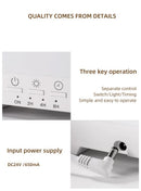 White 300ml Ultrasonic Aroma Diffuser with Cracked Light Design - Cool Mist Humidifier for Home and Office