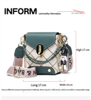 Brown Stylish Korean Minimalist Crossbody Bag - Elegant Small Square Shoulder Bag with Phone Pocket
