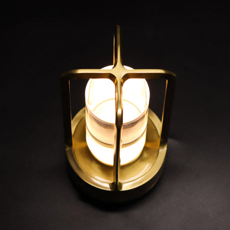 Black Rechargeable Table Lamp - Touch Dimming 3-Color LED Light for Bedroom and Office