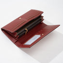Pink PU Slim Wallet with Polyester Interior - Stylish Clutch for Cards and Cash