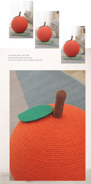 Adorable Orange-Shaped Cat Scratcher - Durable Sisal & Soft Base (Large size: 30x30x33cm)