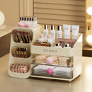 Spacious Cosmetic Organizer - Multi-Functional Vanity Storage for Lipsticks & Skincare (35x19x25cm)