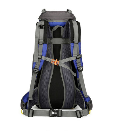 Black 36-55L Outdoor Hiking Backpack - Durable Water Resistant Travel Bag for Trekking, Camping, and Adventure