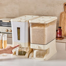 Regular Apple Green Smart Kitchen Rice Dispenser - Automatic Press-Style Rice Storage Bin