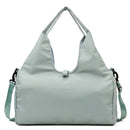 Green Stylish Women's Travel Bag - Large-Capacity Fitness & Yoga Bag with Separate Shoe Compartment