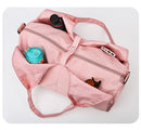 Green Stylish Women's Travel Bag - Large-Capacity Fitness & Yoga Bag with Separate Shoe Compartment
