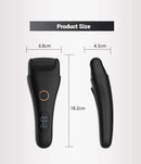 Black Professional Electric Foot Callus Remover - Rechargeable Pedicure Tool with 3 Adjustable Speeds, Smart LED Display, and 3 Replaceable Grinding Heads for Smooth Feet