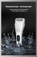 Black Professional Electric Foot Callus Remover - Rechargeable Pedicure Tool with 3 Adjustable Speeds, Smart LED Display, and 3 Replaceable Grinding Heads for Smooth Feet