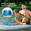 4 PCS Professional Paddle Board Cup Holder and Phone Mount - Universal SUP Kayak Beverage Station with Anti-Spill Design - Multi-Functional Water Sports Accessory for Bungee Deck Rigging