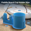 4 PCS Professional Paddle Board Cup Holder and Phone Mount - Universal SUP Kayak Beverage Station with Anti-Spill Design - Multi-Functional Water Sports Accessory for Bungee Deck Rigging