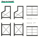 Heavy Duty 2-Tier Firewood Rack - Vertical Log Holder for Indoor Fireplace and Outdoor Fire Pit - Modern Metal Wood Storage Organizer for Camping, Patio, and Living Room
