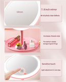 3PCS LED Makeup Mirror with Lights - Portable Tabletop Vanity Mirror, INS Style, White