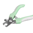 3 PCS Green Professional Pet Nail Clippers for Dogs and Cats - Sharp Stainless Steel Blades with Safety Guard and Anti-Splash Baffle - Ergonomic Non-Slip Handle for Safe and Easy Grooming