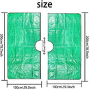 78.7 x 78.7 Inch Garden Leaf Collection Tarp with Center Hole - Waterproof PE Landscape Cleanup Mat - Heavy Duty Garden Debris Tarp for Shrub Trimming and Hedge Pruning - Green