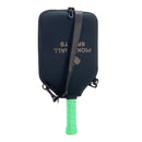 SA01 Black Neoprene Pickleball Paddle Cover (racket not included)  - Protective Crossbody Bag with Adjustable Shoulder Strap and Fence Hook - Universal Lightweight Paddle Case for All Skill Levels