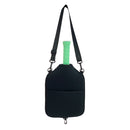 SA01 Black Neoprene Pickleball Paddle Cover (racket not included)  - Protective Crossbody Bag with Adjustable Shoulder Strap and Fence Hook - Universal Lightweight Paddle Case for All Skill Levels