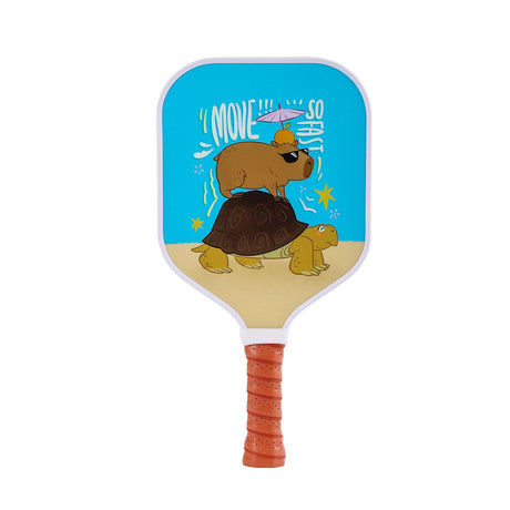 【RT-011】 Fiberglass Pickleball Paddle Set of 2 with 4 Balls and Carry Bag - 185g Single Paddle Weight - Beginner Friendly Starter Kit with Non-Slip Cushion Grip for Adults Kids and Outdoor Family Fun
