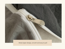 Brown 1.5m Bed Fitted Sheet Set with 200x230cm Duvet Cover - 4-Piece Bedding Set