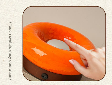 Pink Donut Table Lamp - Rechargeable Touch Control LED