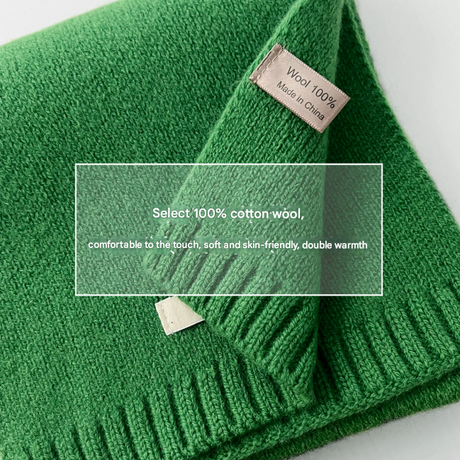D2A60019-13 Luxurious 100% Wool Scarf for Women and Men - Soft, Warm, and Stylish