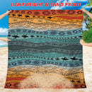 Style STD-001-17 Brown Quick Dry Beach Mat Sand Proof Waterproof Outdoor Picnic Blanket - Compact & Lightweight