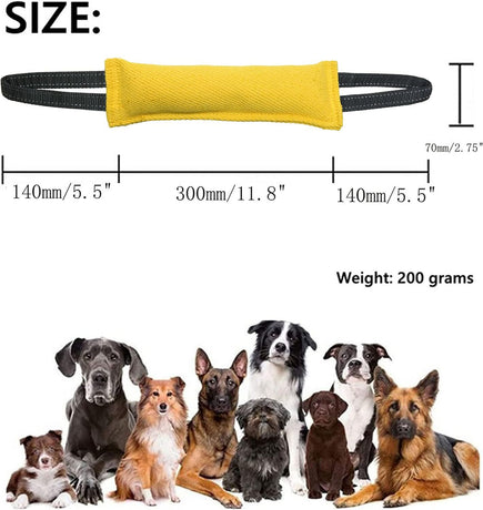 Blue Durable 2-Pack Tug-of-War Dog Training Toy - Tear-Resistant, Safe & Interactive for All Breeds