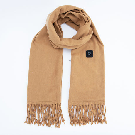 Camel Heated Scarf - Electric Warming Scarf, Winter Outdoor Essential (Without power bank)
