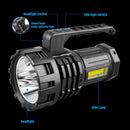 White LED Searchlight - Rechargeable Handheld Spotlight, 500m Range, Long Lasting