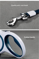 Coffee 5M Pet Leash Retractable - Tangle-Free, Extendable Pet Leash for Walking
