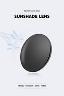 Gold + Black 2-PCS Retro Oval Sunglasses with UV Protection for Men & Women