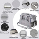 Portable Pet Bag for Small Dogs and Cats - Dark blue Travel Tote with Pet Mat (44x25x28cm)