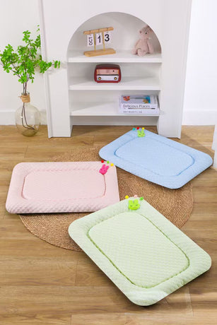 Pink Breathable Cooling Pet Mat - Ice Bean Summer Bed for Small Dogs (L : 50x65cm)