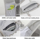 Grey Lightweight Hydration Vest Pack - Breathable Running & Cycling Backpack