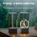 Silver Portable Magnetic Table Lamp with Bendable LED - USB-C Rechargeable