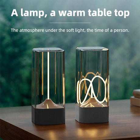 Silver Portable Magnetic Table Lamp with Bendable LED - USB-C Rechargeable