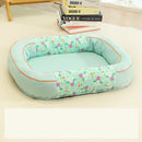 Size M Green Cozy Pet Bed for Small Dogs and Cats - Durable & Chew-Resistant Nest for All Seasons