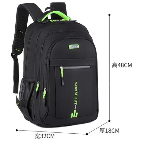 Black And Blue Large Capacity Business Backpack for Men and Women - Waterproof Laptop School Bag with Breathable Design