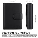 Coffee Men's Short Leather Wallet with RFID Protection - Genuine Cowhide Cardholder with Coin Pocket